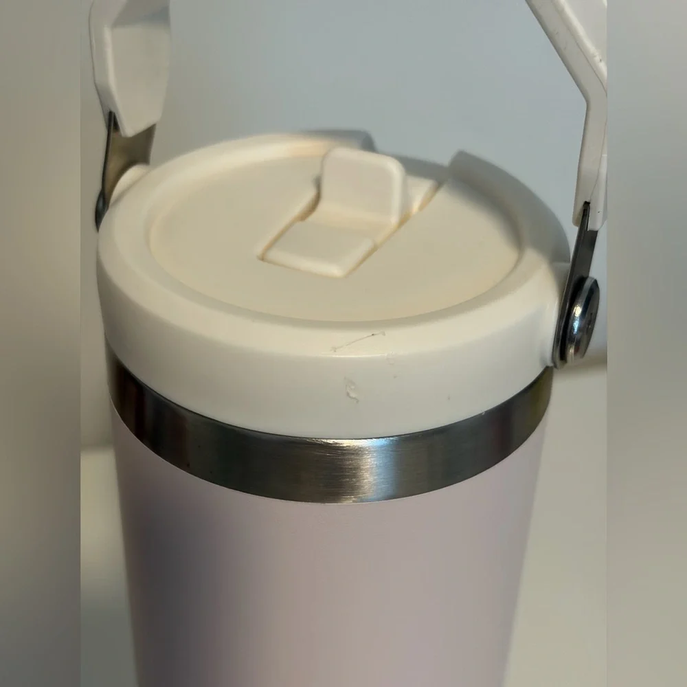 Stanley Pink Blush Insulated Tumbler Flip Straw with Handle 30oz - Picture 6 of 11